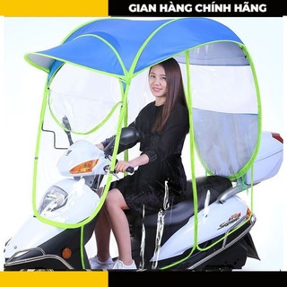 Ô dù đi mưa- sản phẩm che nắng mưa xe máy có rèm 2 bên