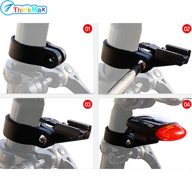 Xe Đạp Năng Lượng Mặt Trời Đuôi Xe Đạp Leo Núi Đèn Hậu Xe Đạp Phụ Kiện