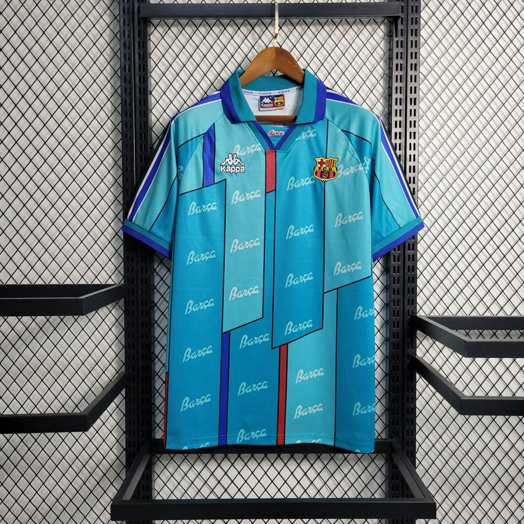 Áo Thun Họa Tiết Đội Bóng barcelona Phong Cách retro Cho Nam Size 05-06 08-09