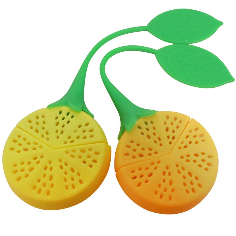 Dụng Cụ Lọc Trà Hình Quả Dâu / Chanh Bằng silicone