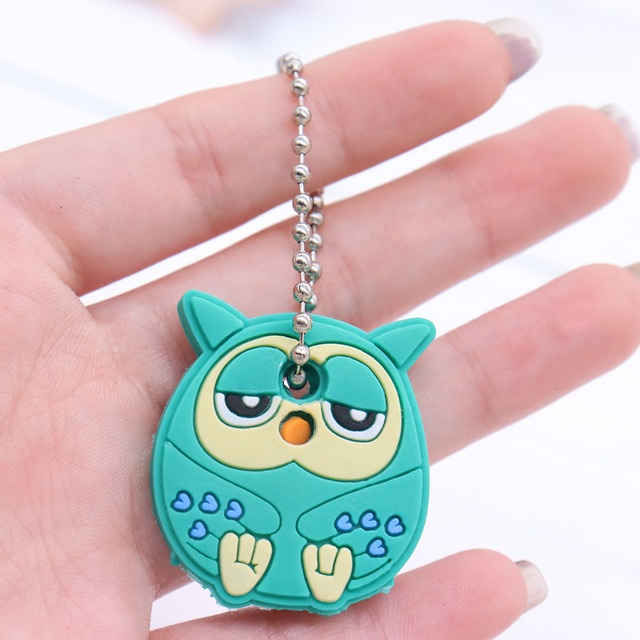 1 Móc Khóa Silicon Hình Mèo Dễ Thương