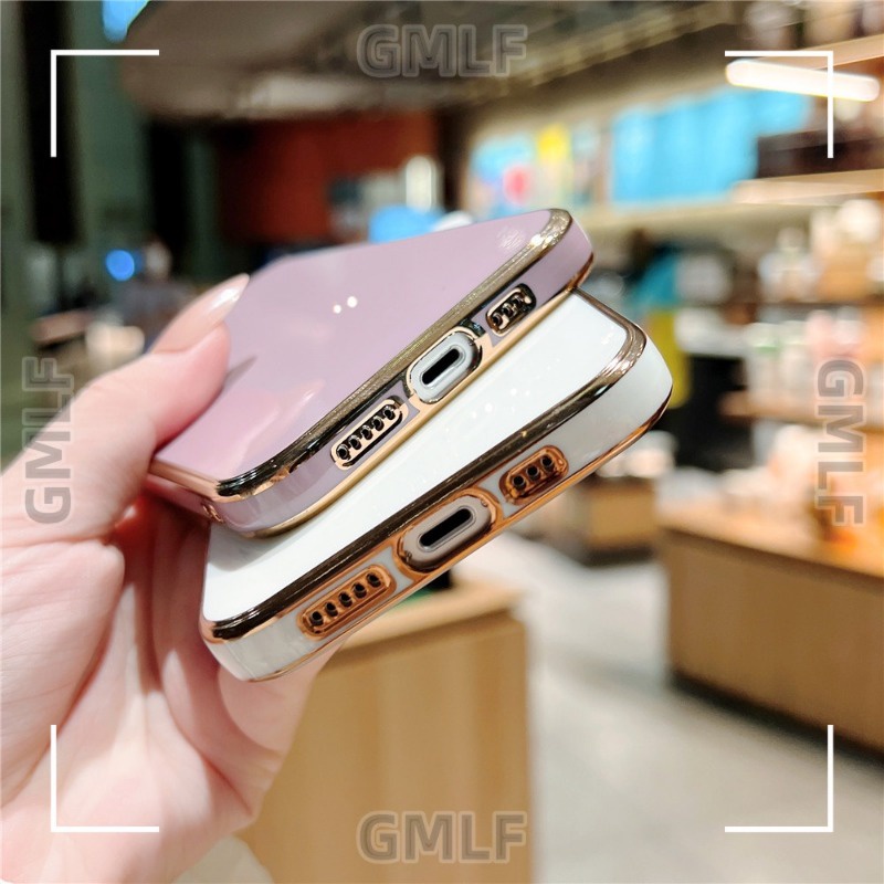 Ôp Điện Thoại Silicon Dẻo Tráng Gương 6d Sang Trọng Chống Sốc Cho realme 9 pro plus 8 pro 7 7i 5 5i 5s 6i v15 v11 Ốp