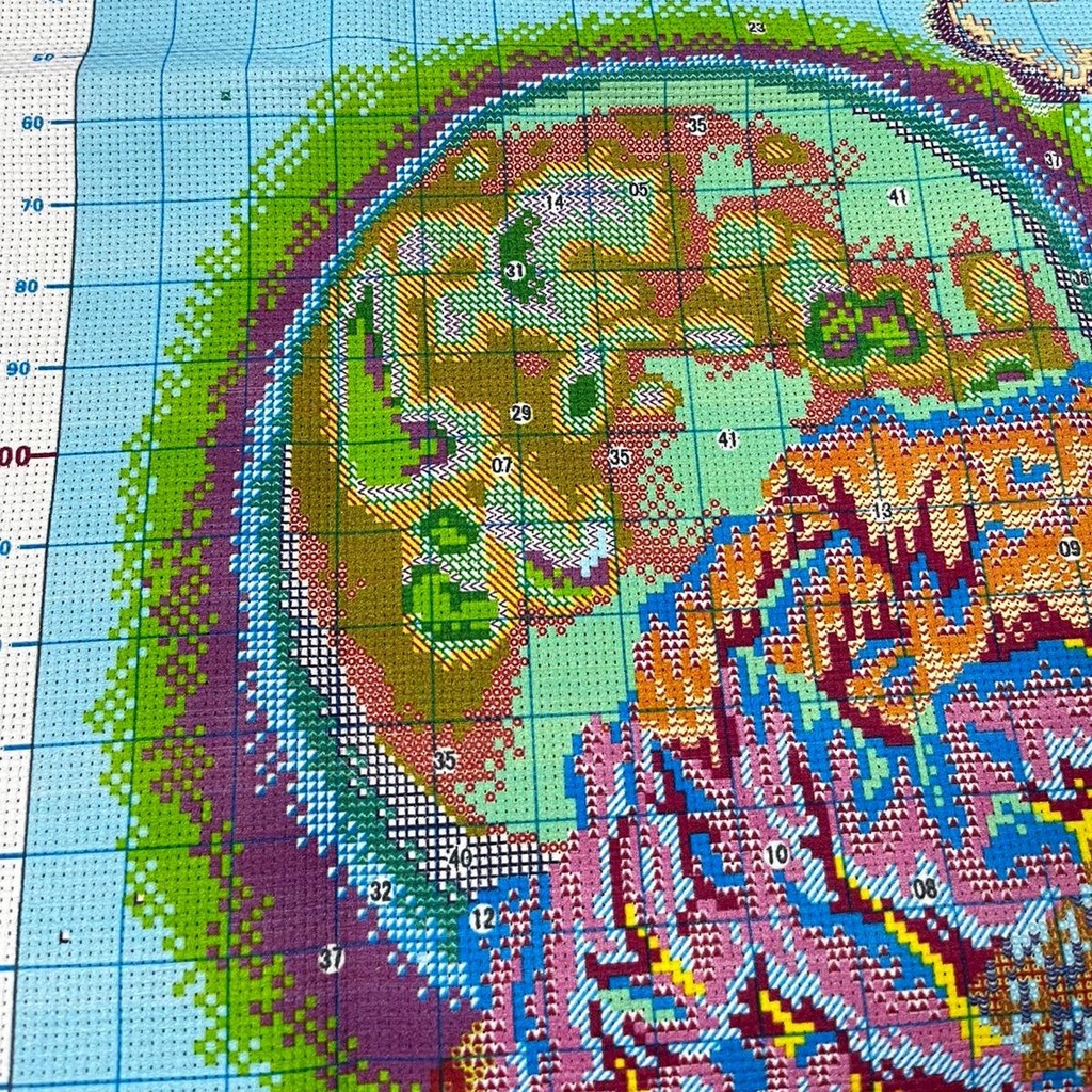 Tranh Thêu Hoa Mẫu Đơn  Thêu Kín E271