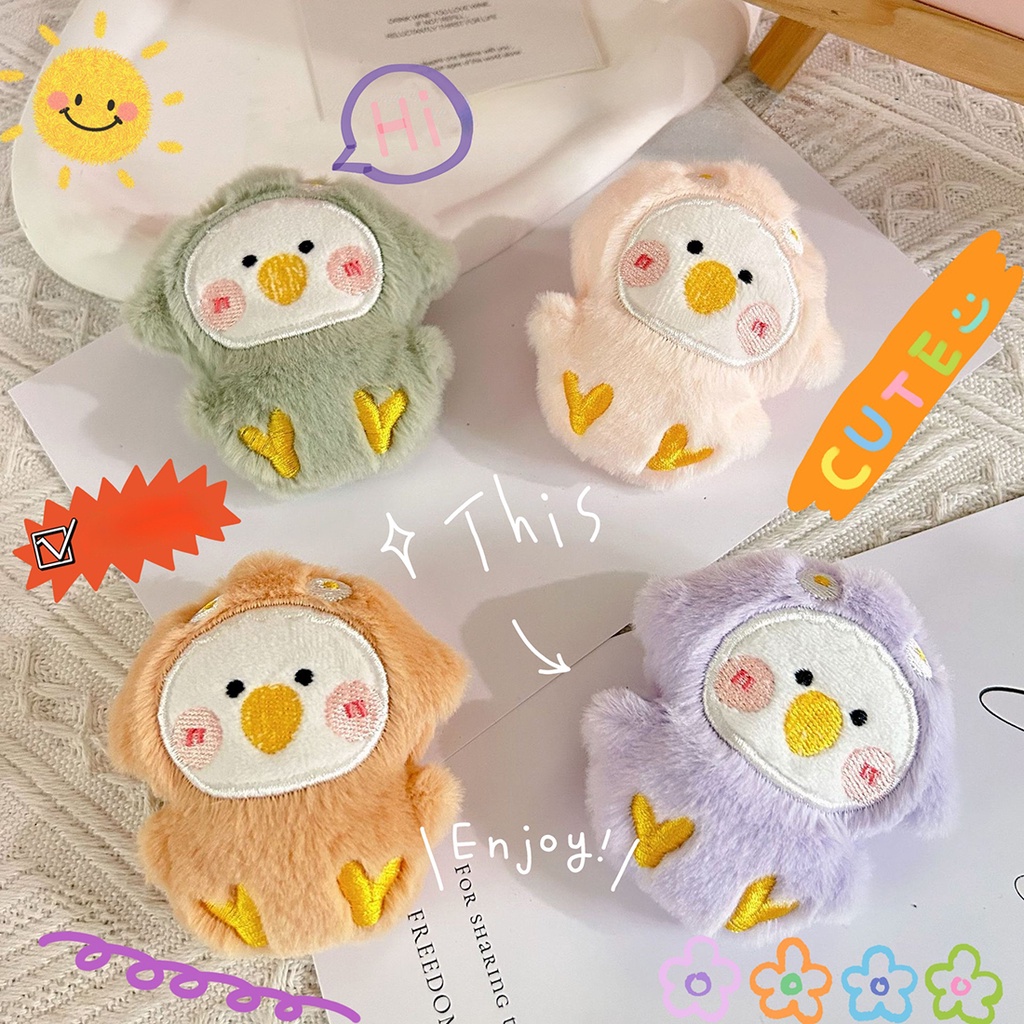 Dễ Thương Móc Khóa Hình Chú Sóc Nhồi Bông Đáng Yêu charms