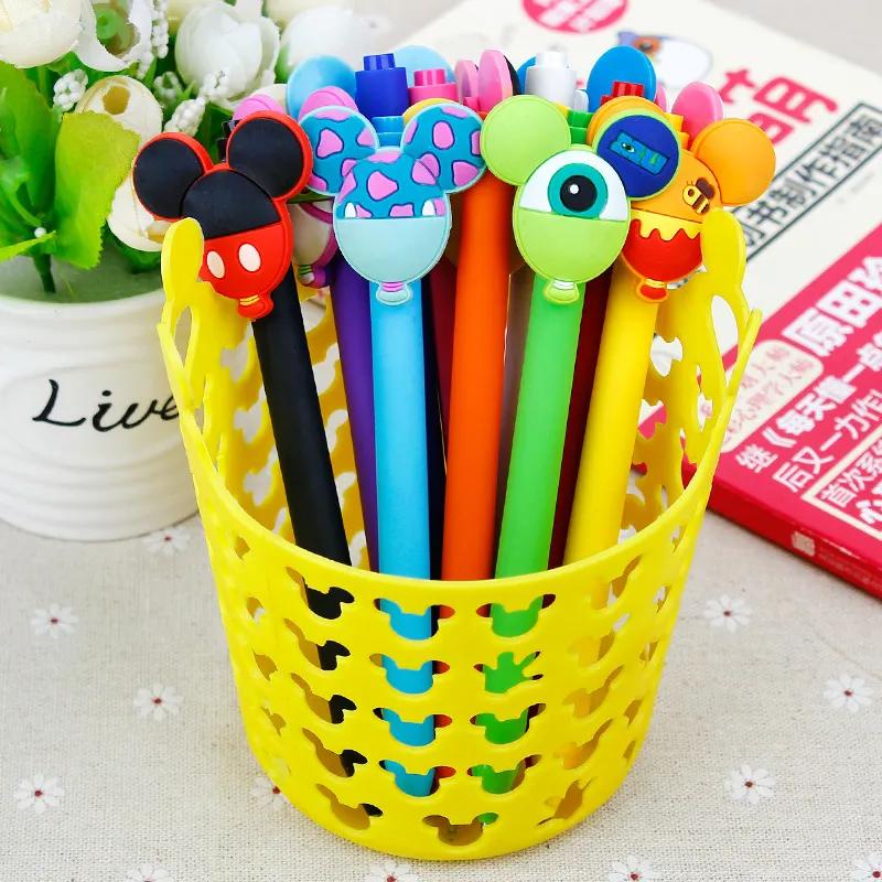 DISNEY 1 Bút Mực gel Đen Hình Chuột mickey minnie Dễ Thương