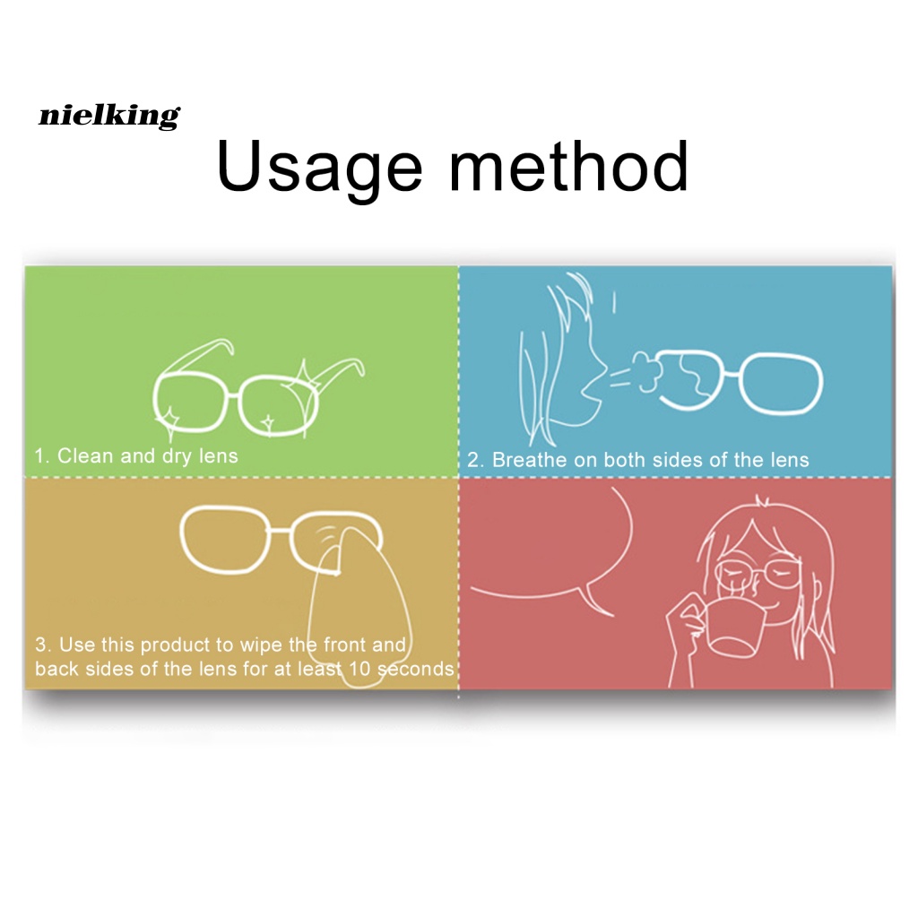 Khăn Lau Mắt Kính / Màn Hình Điện Thoại / Máy Ảnh Bằng Sợi Nhỏ Chống Sương Mù