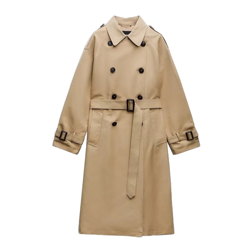 Zara Áo Khoác Nữ Dáng Dài Thời Trang Phong Cách 3918221