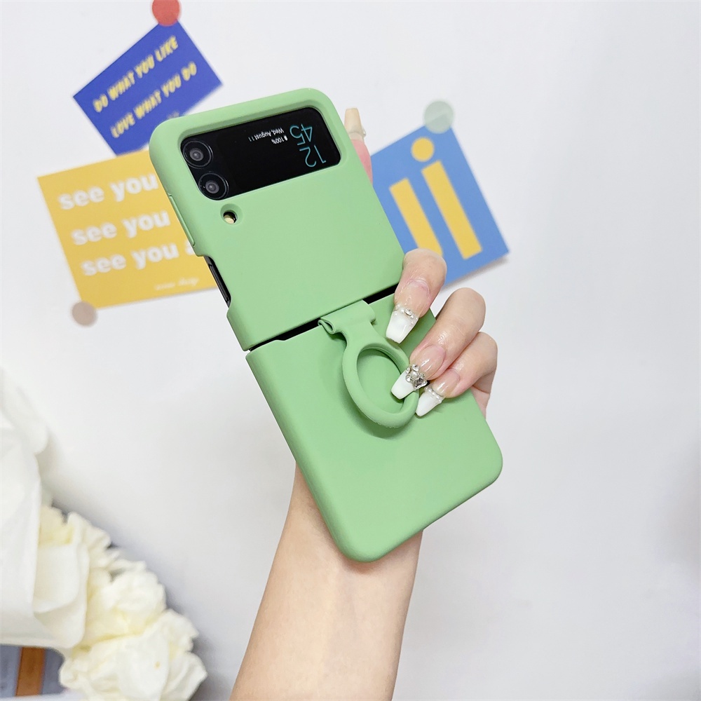 Ốp Điện Thoại Silicon Có Giá Đỡ Cho samsung galaxy z flip 3 4 5 flip5 flip4 flip3 5g
