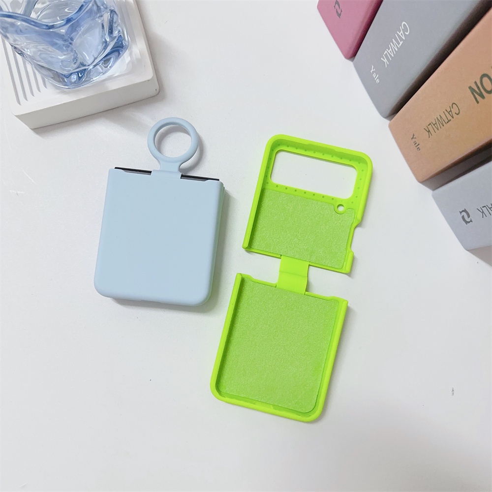 Ốp Điện Thoại Silicon Có Giá Đỡ Cho samsung galaxy z flip 3 4 5 flip5 flip4 flip3 5g