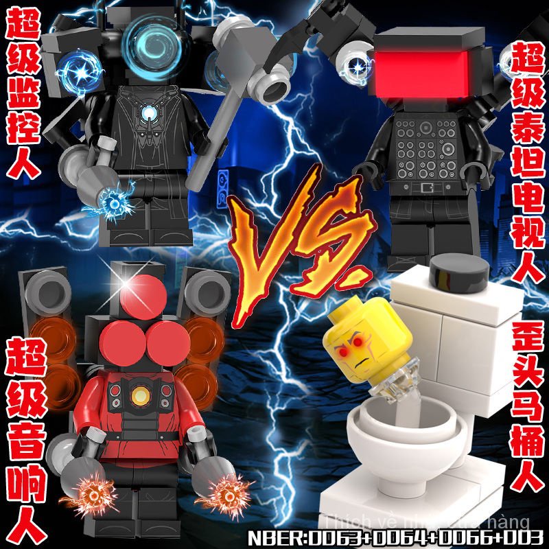 Super TV man small doll Toilet Man vs monitor man compatible with Lego building blocks cheap children's toys GISP