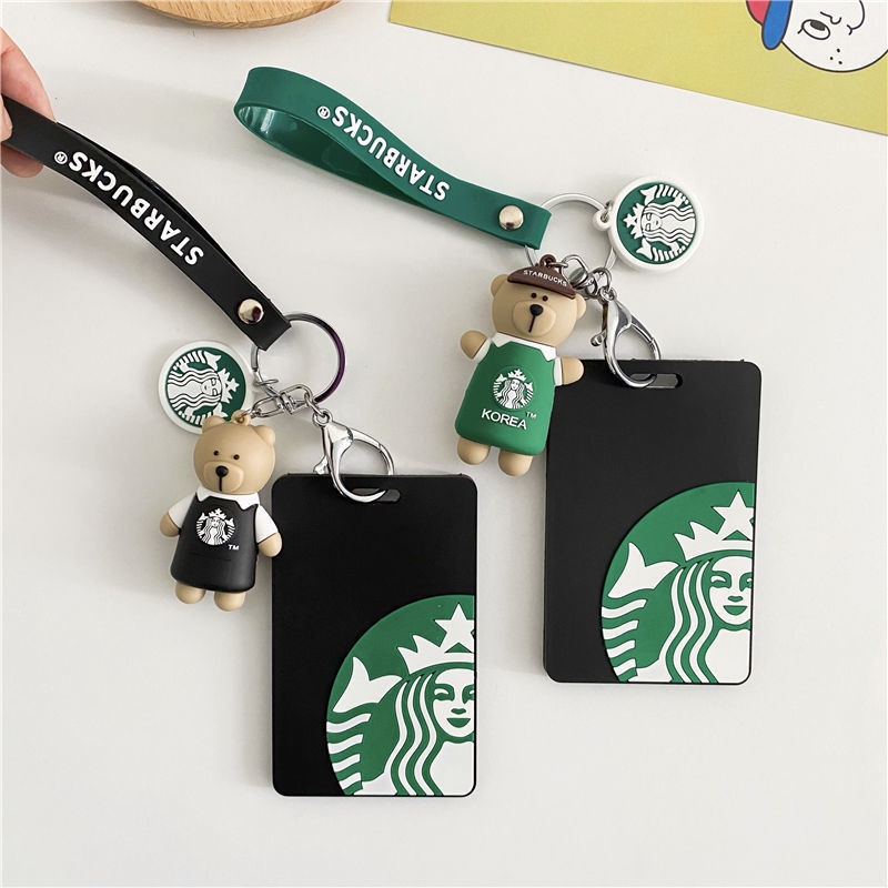 Móc Khóa Hình Gấu Bông starbucks Bằng Nhựa Dễ Thương