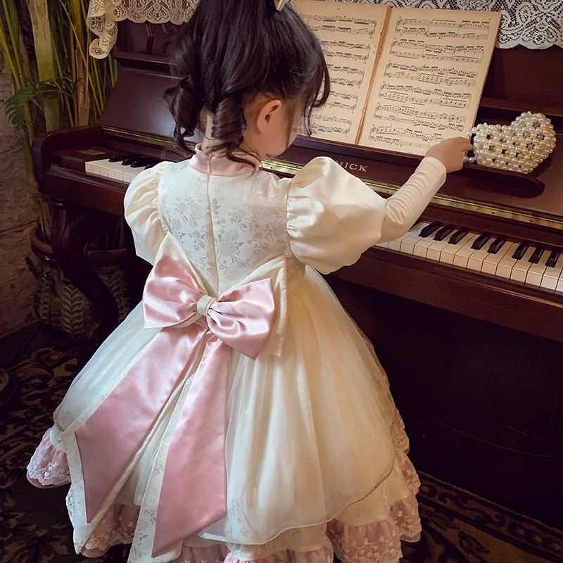 Đầm Công Chúa Phong Cách Trung Hoa Xinh Xắn Cho Bé Gái