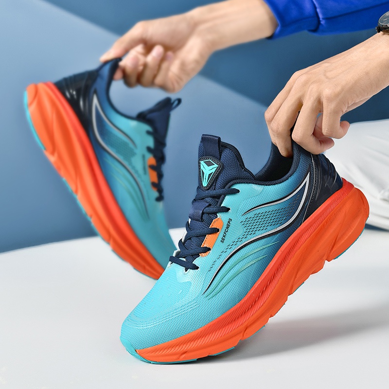 Giày đôi Giày chạy marathon đường dài Giày thể thao giảm xóc nam và nữ Size 36-45