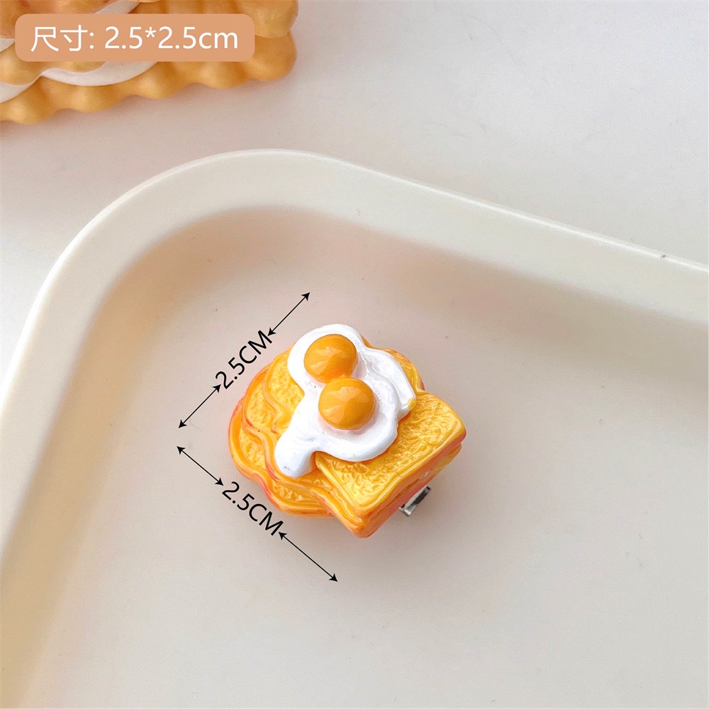 Kẹp Tóc Hình Bánh Mì Dễ Thương Cho Nữ