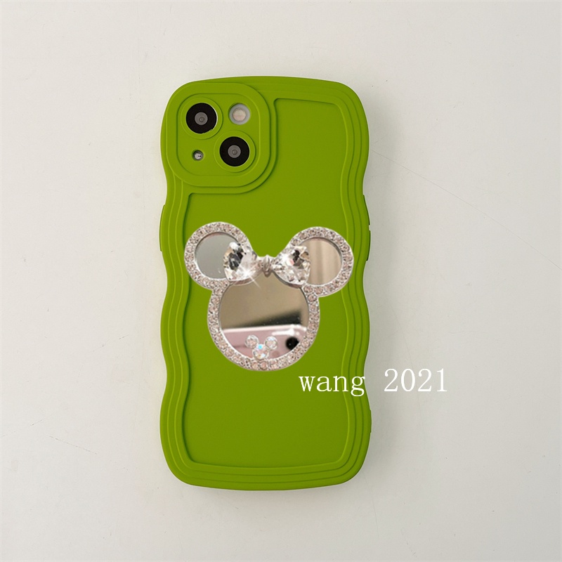 Ốp Điện Thoại Tpu Dẻo Gắn Gương Trang Điểm Đính Kim Cương Giả Hình Sóng Lớn Cho xiaomi13t xiaomi 13t pro 5g xiaomi13t pro 5g