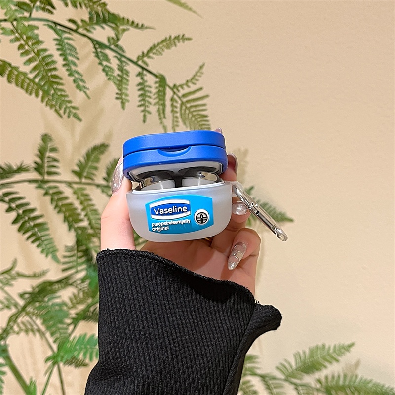 VASELINE Vỏ Bảo Vệ Hộp Sạc Tai Nghe bluetooth Không Dây samsung galaxy buds-2-Li Ô Liu-pro Bằng Silicon Mềm Họa Tiết Bình Nước 3d Dễ Thương