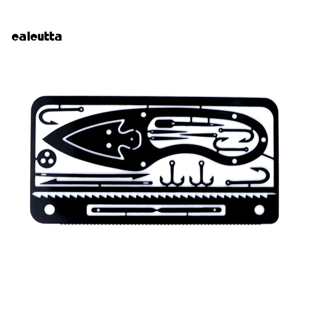 Thẻ Móc Câu Cá Sinh Tồn Đa Năng Bằng Thép Không Gỉ