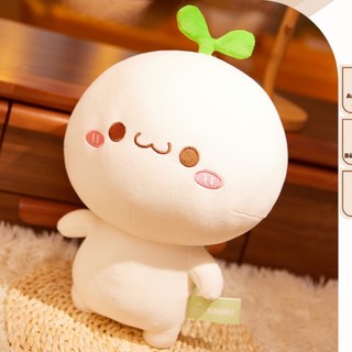 Gấu bông mini rau mầm cute dễ thương gấu ôm mầm cây