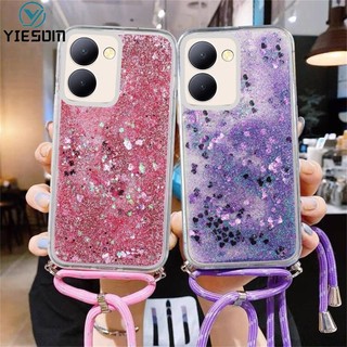 Ốp điện thoại silicon mềm Quicksand Bling Long lanh dạng lỏng Vivo Y27 Y36 Y78 5G Y22 Y22S Y16 Y35