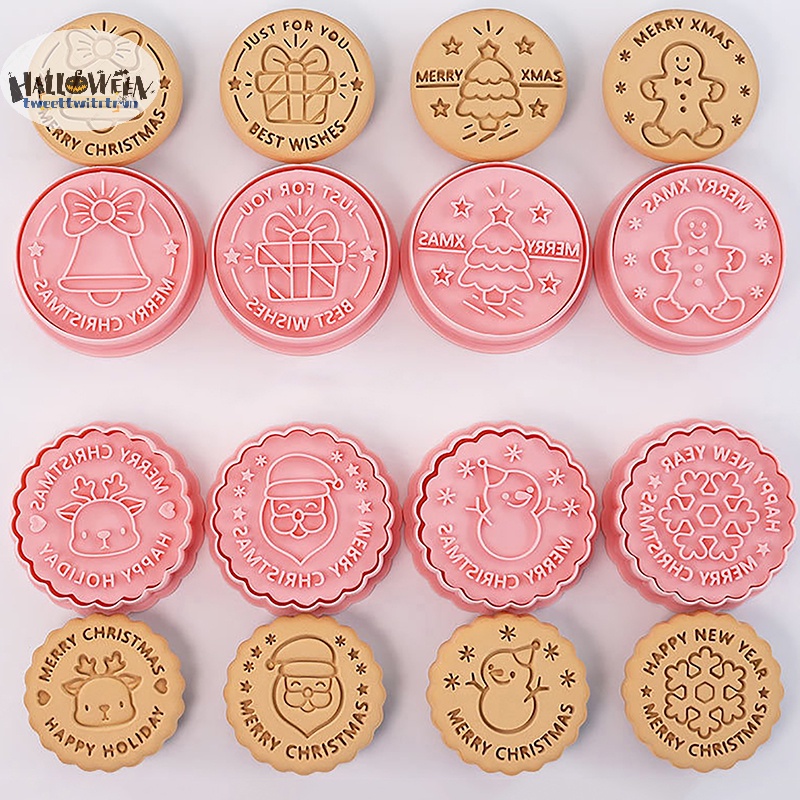 Khuôn Cắt Bánh Quy Bằng Nhựa Hình Giáng Sinh 3d diy