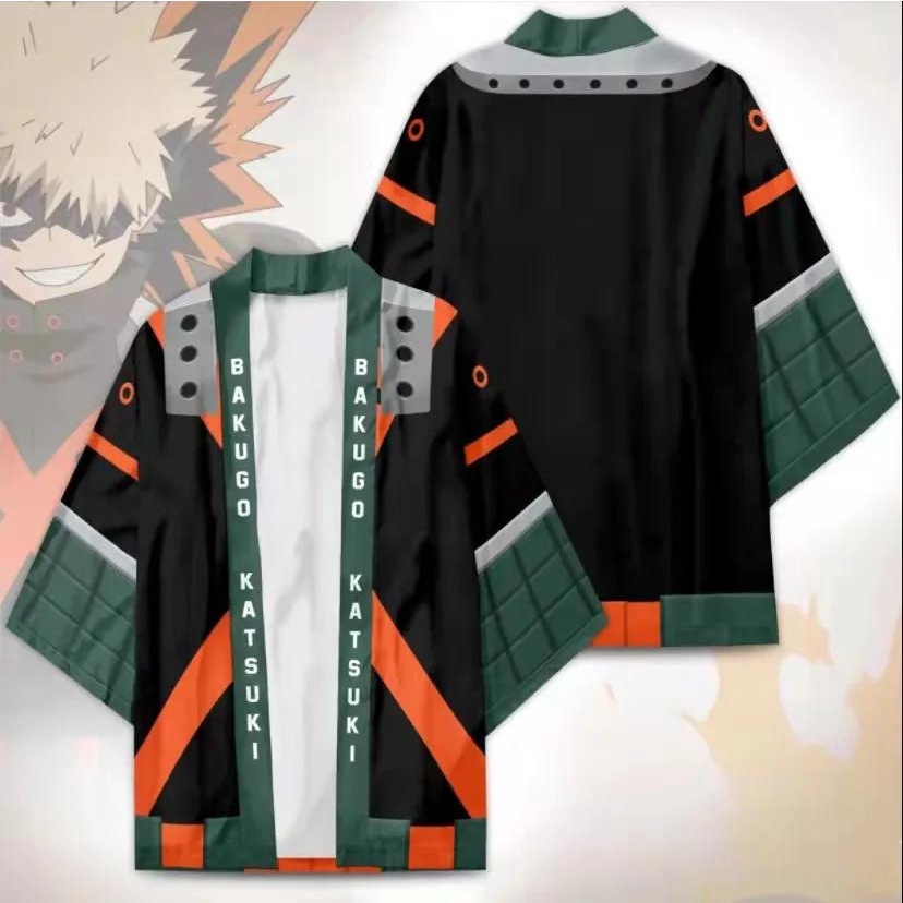 Áo Choàng kimono Hóa Trang Nhân Vật midoriya izuku bakugou katsuki deku todoroki shouto 8 Kiểu