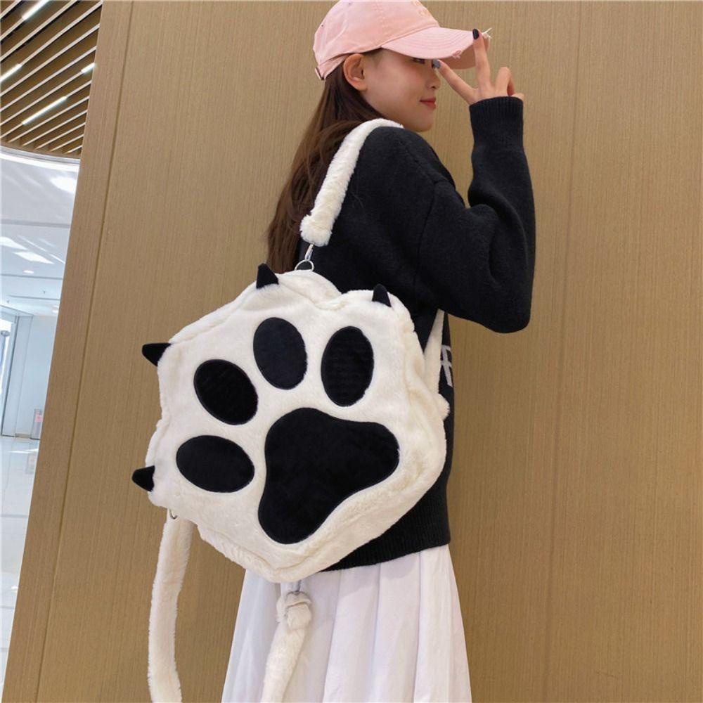 Shanhai Ba Lô Đi Học Hình Chân Mèo Hoạt Hình Phong Cách lolita Nhật Bản Ngọt Ngào