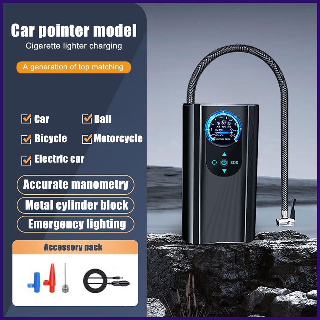 Máy Bơm Hơi Điện Tử Cầm Tay 48v 12v 150Psi Chuyên Dụng Cho Xe Hơi