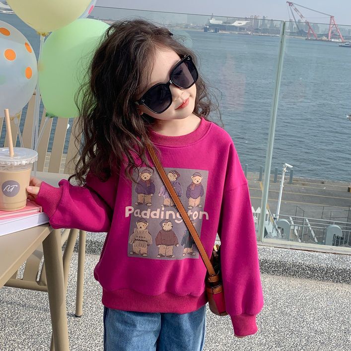 Áo Sweater Nhỏ Và Vừa Họa Tiết anime Dễ Thương Cho Bé Gái