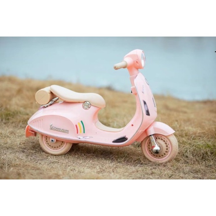 Xe Vespa loại mới cho bé mã XW 02 có kết nối bluetooth phát nhạc