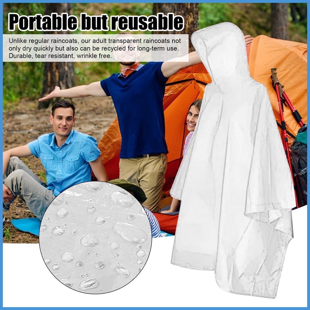 Áo Mưa Nhẹ Có Mũ Trùm Đầu Phong Cách Đi Mưa Nhẹ Nhàng Chống Nước Cho Nam Và Nữ luvn