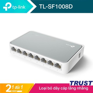 TP-Link 8 cổng 10/100 Mbps Bộ chia tín hiệu Kiểm soát lưu lượng -TL-SF1008D - Hàng Chính Hãng