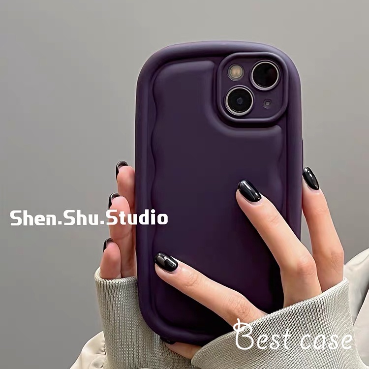 Ốp Điện Thoại Mềm Hình Elipse wave Cho iphone 15 14 13 12 11 pro max