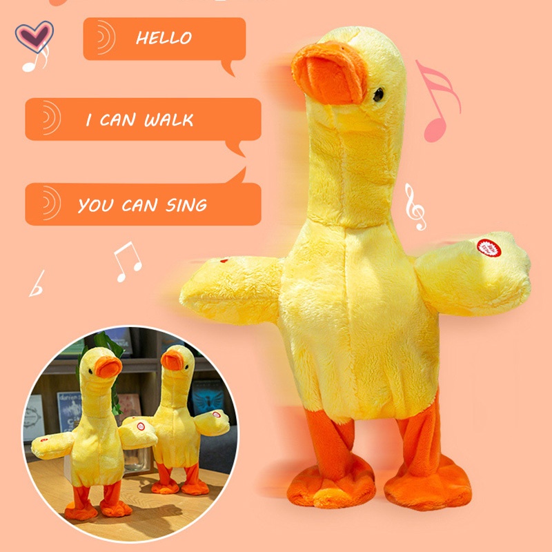 Vịt Nhồi Bông Pin Có Nhạc Vui Nhộn Cho Bé