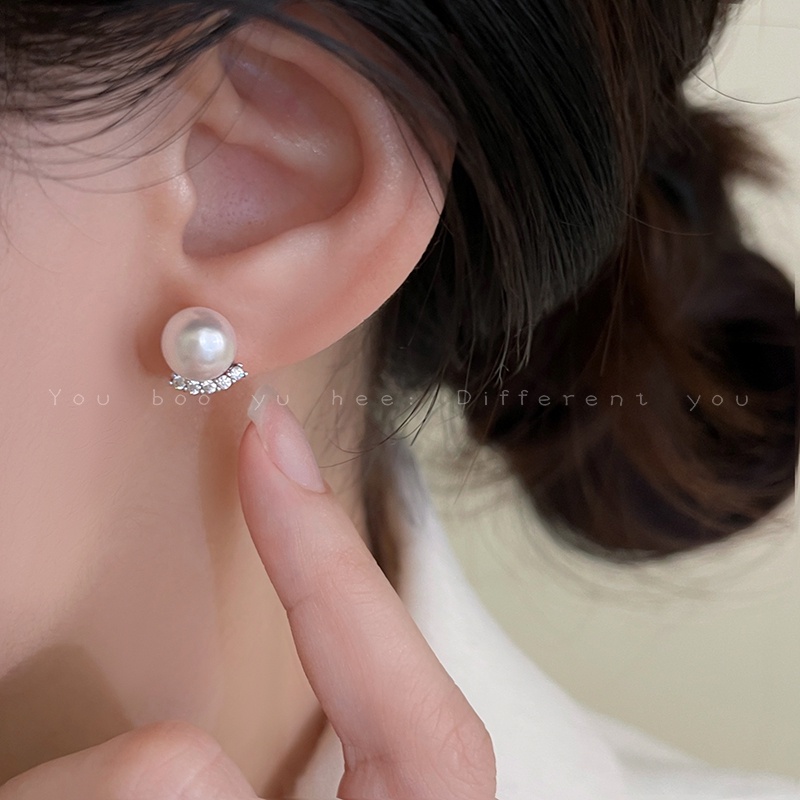 Bông Tai Đính Ngọc Trai Sang Trọng Cho Nữ