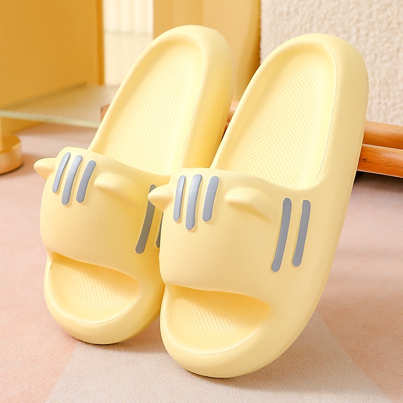 Dép Đi Trong Nhà Đế Dày Chống Trượt In Hình Mèo Dễ Thương Cho Cặp Đôi