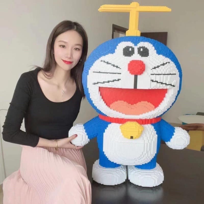 Doreamon lớn 65cm, Mô hình lắp ráp lego doraemon 65-38cm hoạt hình dễ thương Tặng Búa - Sẵn Hàng