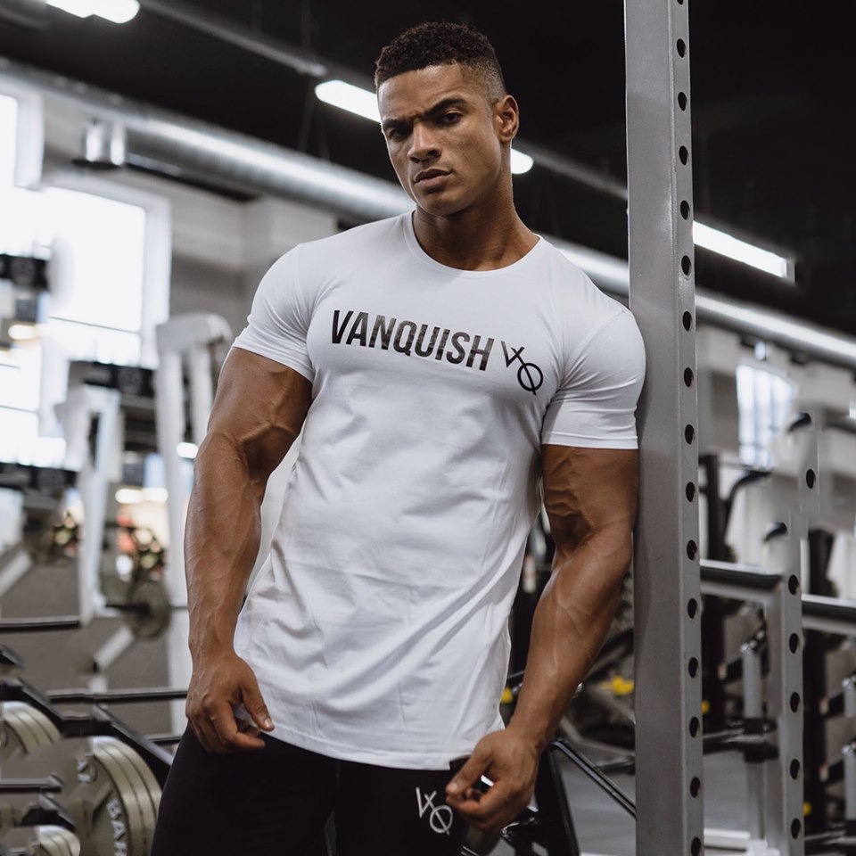 Mới Áo Thun Thể Thao Ngắn Tay Ôm Dáng Co Giãn Chất Lượng Dành Cho Nam