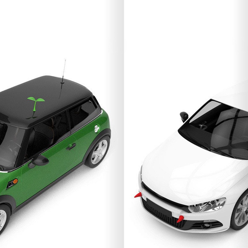 Miếng Dán Trang Trí Nóc Xe Hơi Hình Sừng Quỷ