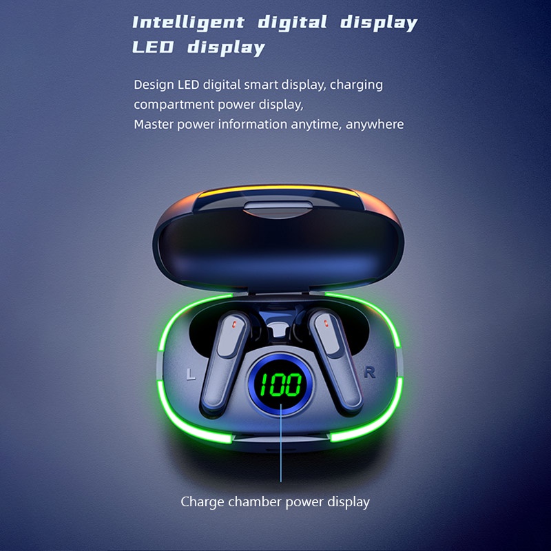 Tai Nghe bluetooth Không Dây pro80 tws 5.1 hifi Mpx4 Có Màn Hình led Chất Lượng Cao