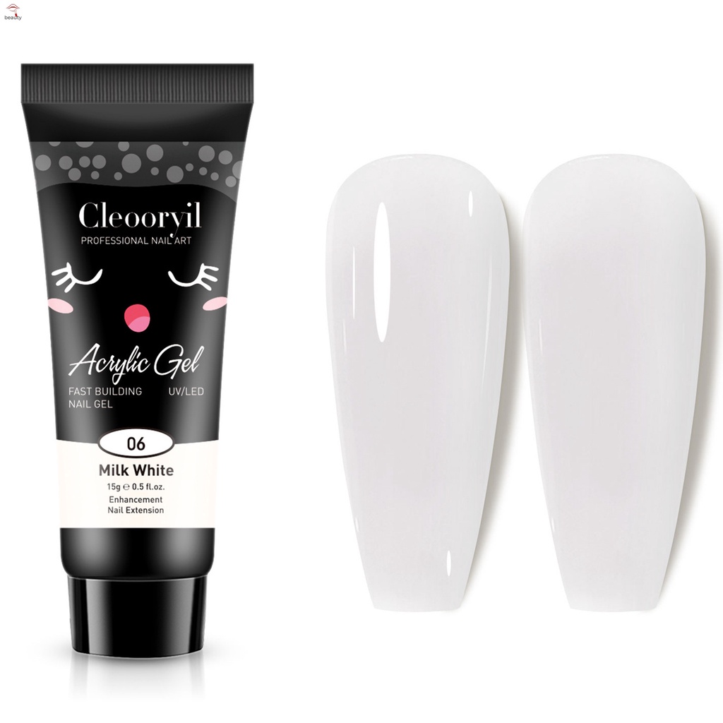Keo Dán Nối Dài Móng Tay Chuyên Nghiệp Màu Sắc Đơn Giản 15ml