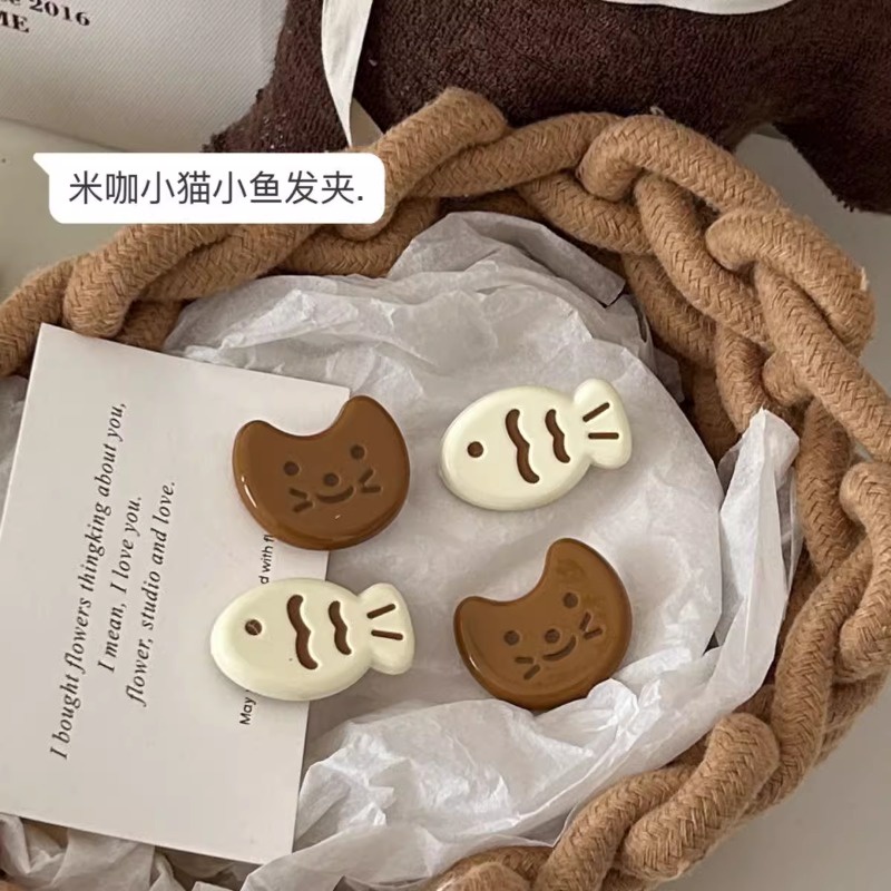 1 Kẹp Tóc Màu khaki Ngọt Ngào Cho Bé Gái