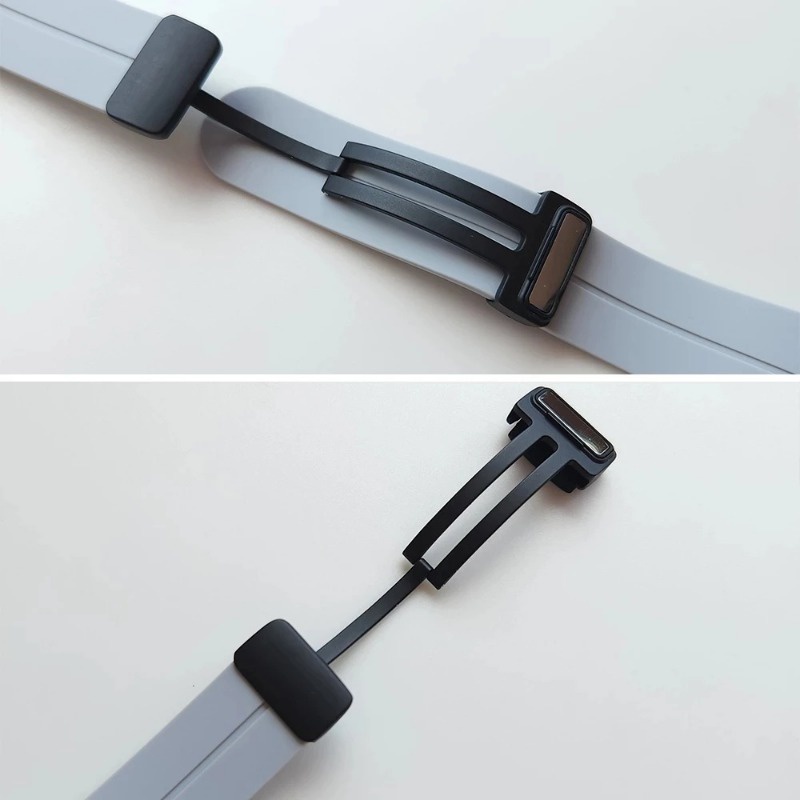 Dây đeo đồng hồ silicon cclcc 20mm 22mm cho đồng hồ samsung galaxy 6/5 pro / classic / gear s3 khóa nam châm dây đeo đồn