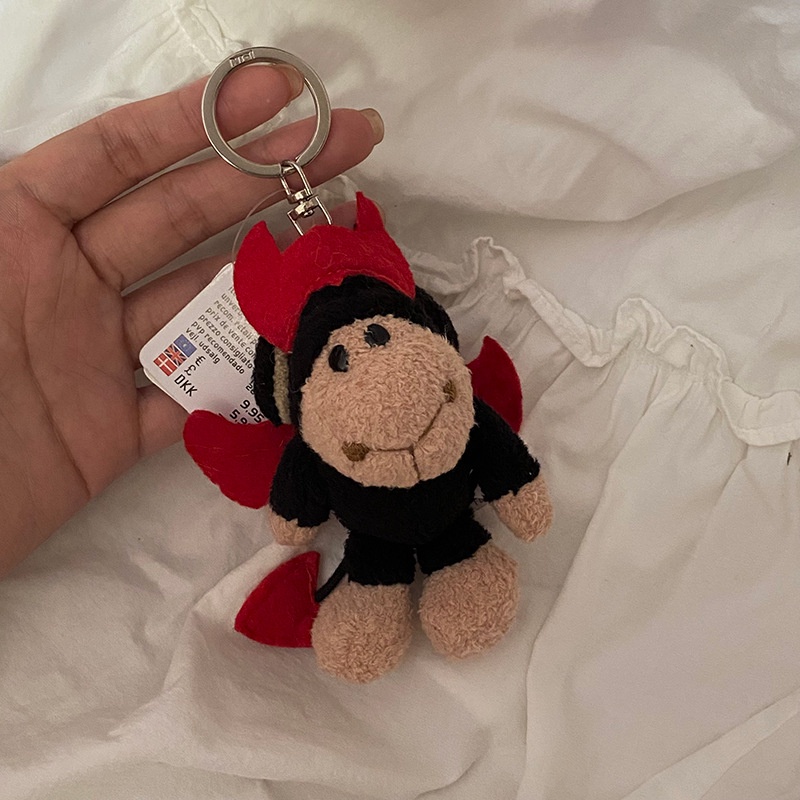 Móc Khóa Hình Cừu Siêu Nhân Bằng Len Lông Cừu Dễ Thương