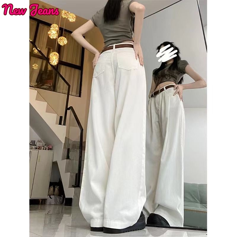 New Jeans.vn quần ống rộng quần nữ jean Cute phổ biến Đơn giản Fashion WNK2393H8I 42Z231017