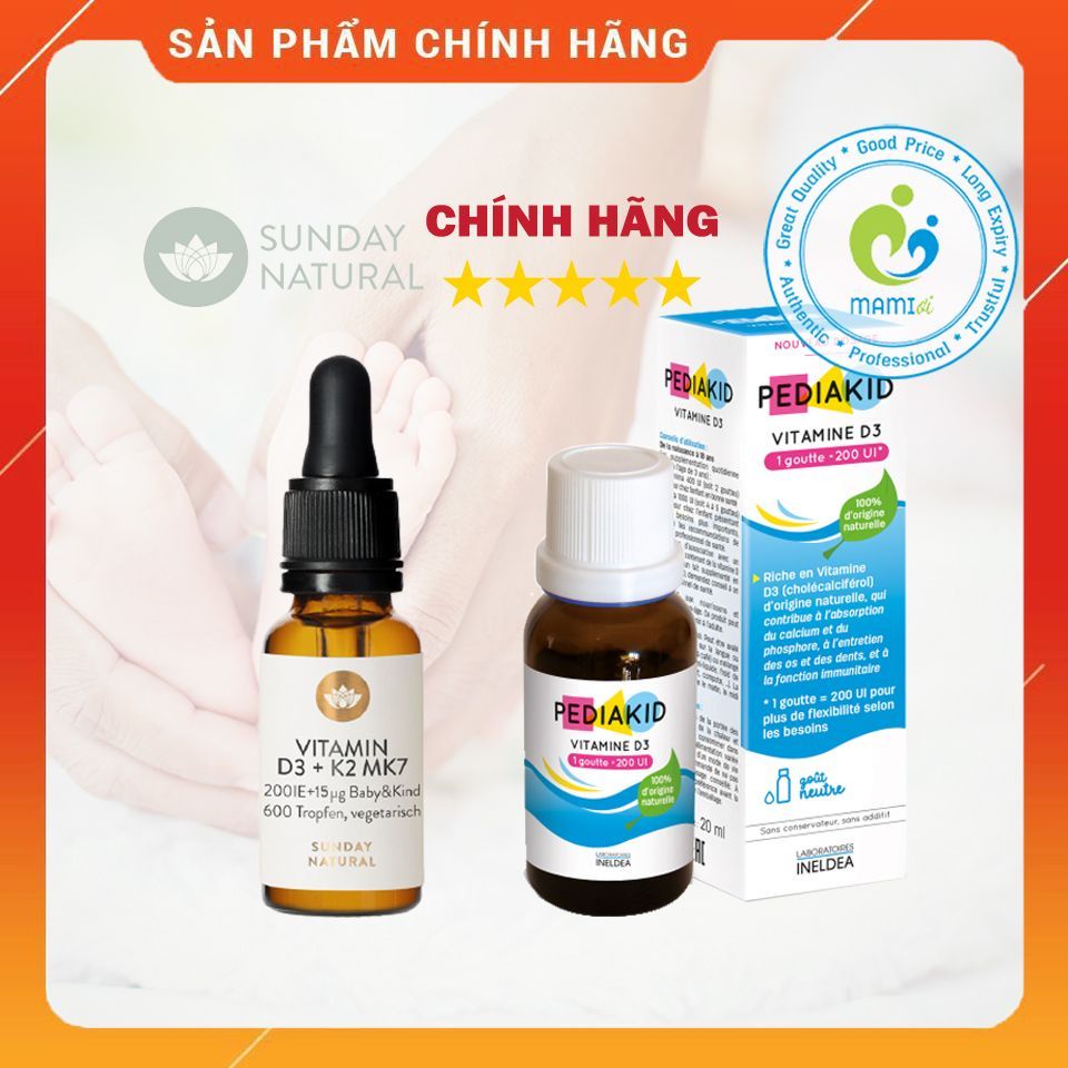 Vitamin giọt  D3 K2 MK7 Sunday Natural, CHLB Đức