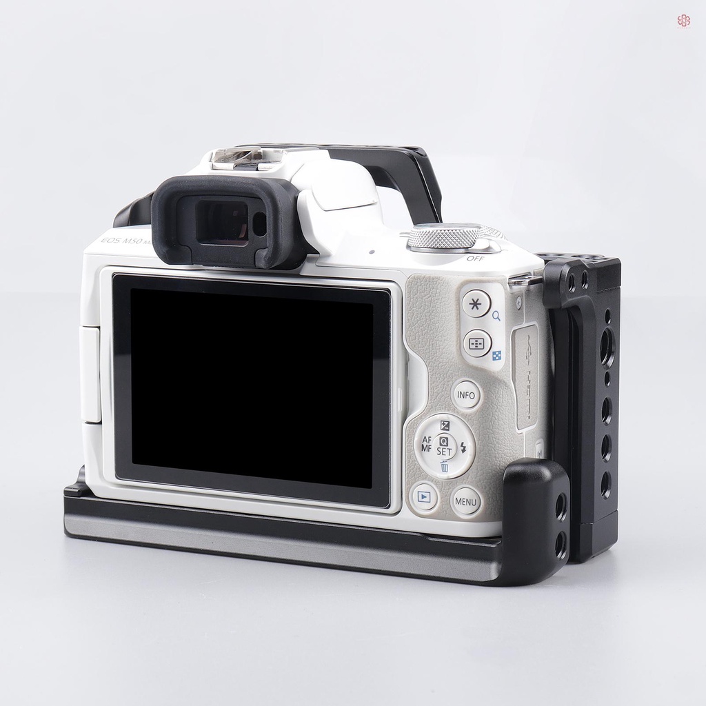 Khung Hợp Kim Nhôm Thay Thế Cho Máy Ảnh canon m5 m50 m50ii Với Lỗ Vít 1 / 4 inch & 3 / 8 inch