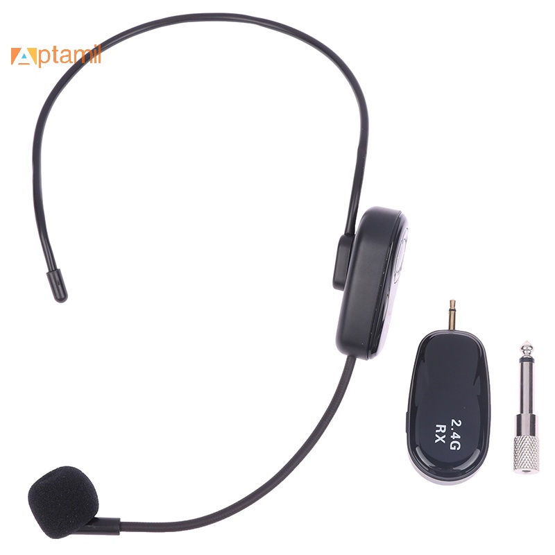 Tai Nghe Không Dây 2.4g Thu Phát Âm Thanh Cho Bộ Khuếch Đại Giọng Nói