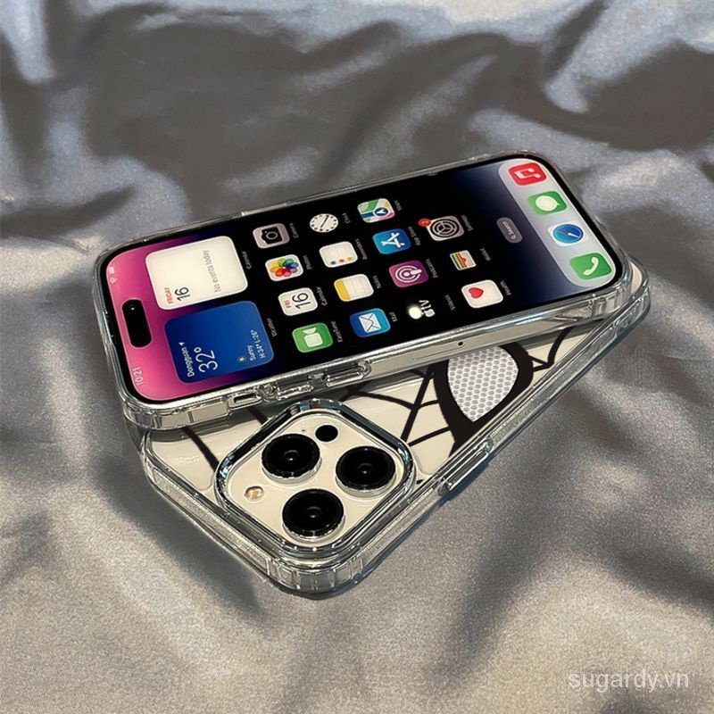 Ôp Điện Thoại Trong Suốt Hình spiderman Cho iphone 15 promax 15pro 15 14 13 12 11 pro max xr xsmax 14promax 13promax 14pro 13pro 12promax Ốp