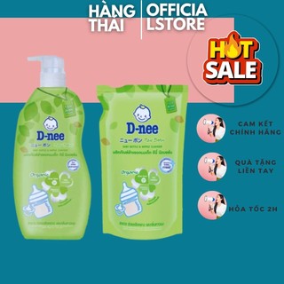 Nước rửa bình/ xúc bình sữa dnee thái lan 600ml/ 550ml mẫu mới. . !