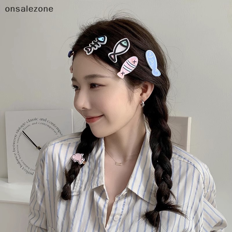 Kẹp Tóc Hình Xương Cá Nhỏ Dễ Thương Phong Cách Nhật Bản Cho Nữ Mới